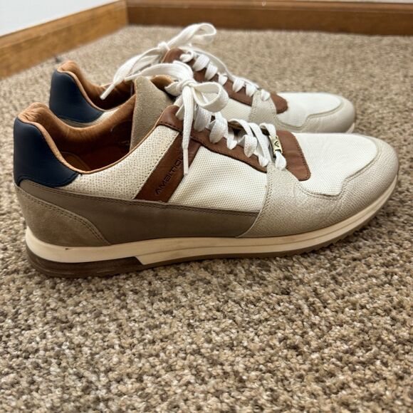 Ambitious Men's Slow Lace-Up Sneaker Leather Neutral EU Size 42 EUC - Picture 4 of 14